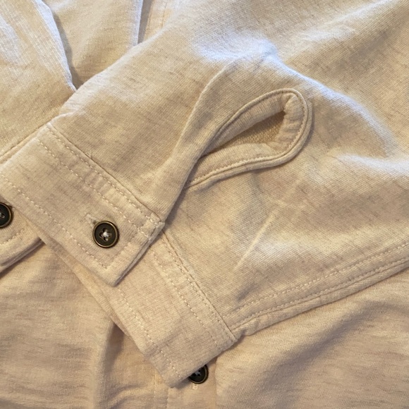 Aerie Cream Button Down Shirt - Picture 8 of 12